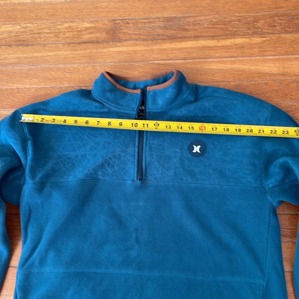 Turquoise Hurley 1/4 zip sweatshirt - Picture 5 of 8